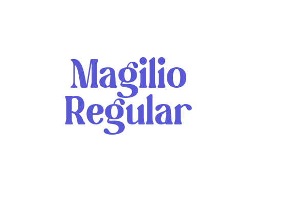 Magilio Regular Font