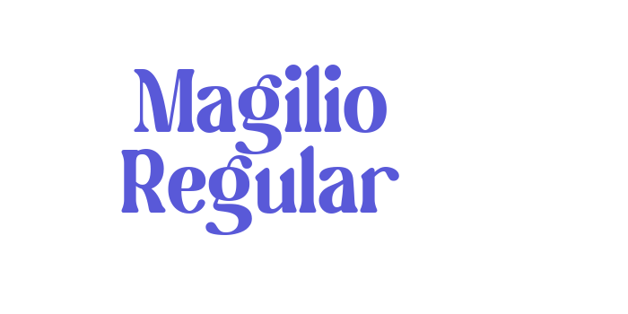 Magilio Regular Font