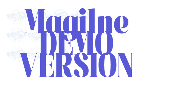 Magilne DEMO VERSION font