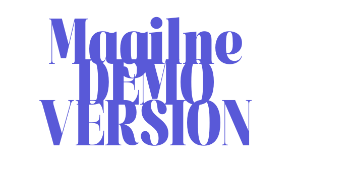 Magilne DEMO VERSION Font Download