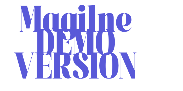 Magilne DEMO VERSION Font