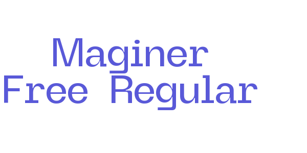 Maginer Free-Regular font free