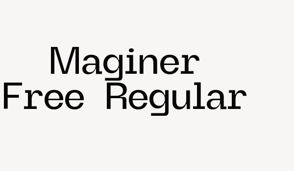 Maginer Free-Regular Font