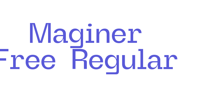 Maginer Free-Regular Font