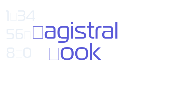 Magistral Book font free