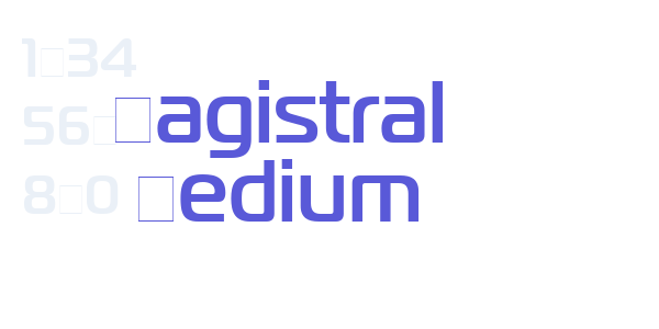 Magistral Medium font free