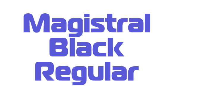 Magistral Black Regular Font Download