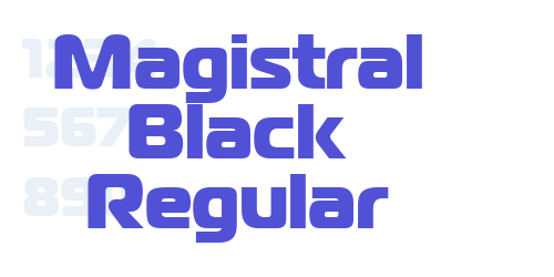 Magistral Black Regular-font-download