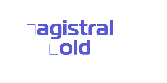 Magistral Bold Font Download