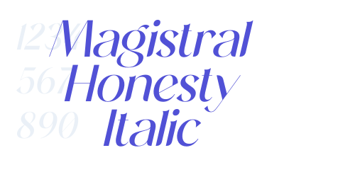 Magistral Honesty Italic-font-download