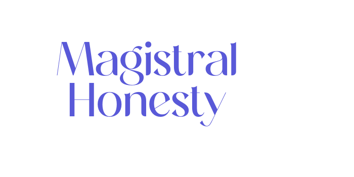 Magistral Honesty Font Download