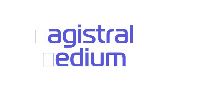 Magistral Medium Font Download