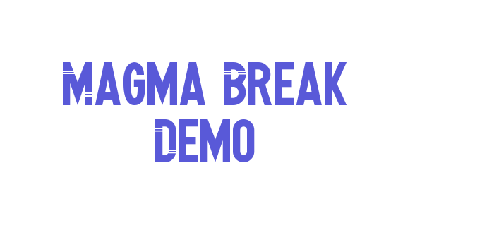 Magma Break Demo Font Download