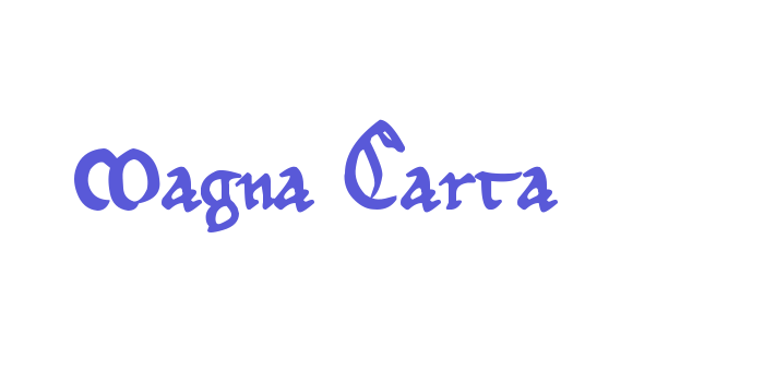 Magna Carta Font