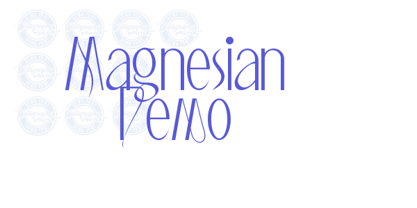 Magnesian Demo font free