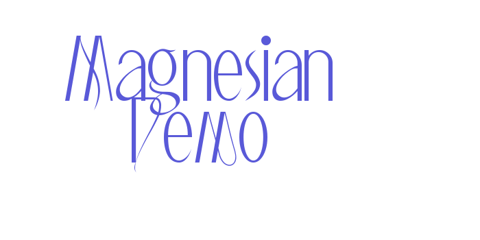 Magnesian Demo Font