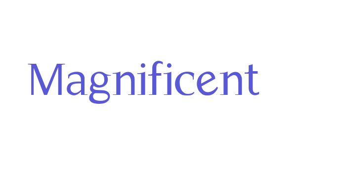 Magnificent Font