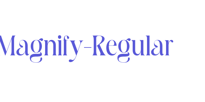 Magnify-Regular Font Download