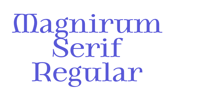 Magnirum Serif Regular Font Download