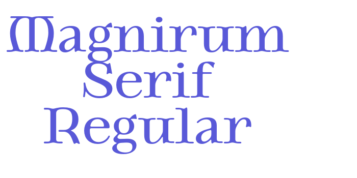 Magnirum Serif Regular Font