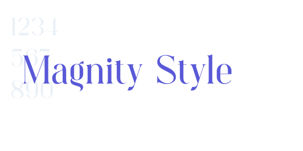 Magnity Style font free