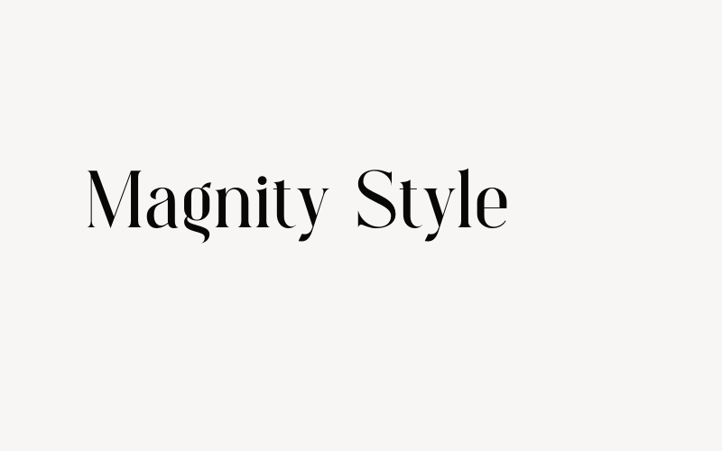 Magnity Style Font