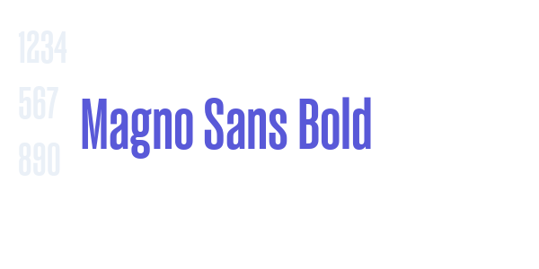 Magno Sans Bold font free