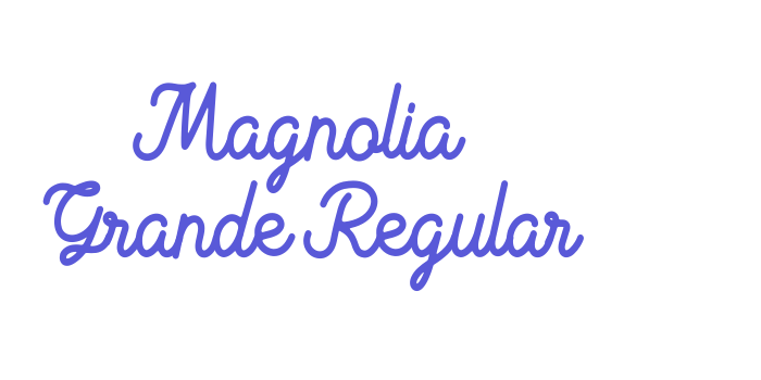 Magnolia Grande Regular Font