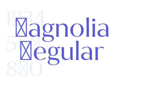 Magnolia Regular Font Download