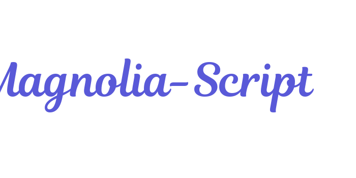 Magnolia-Script Font Download