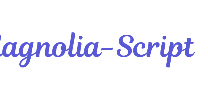 Magnolia-Script Font