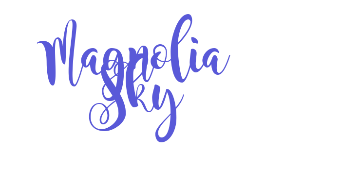 Magnolia Sky Font Download