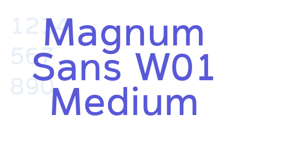 Magnum Sans W01 Medium font free