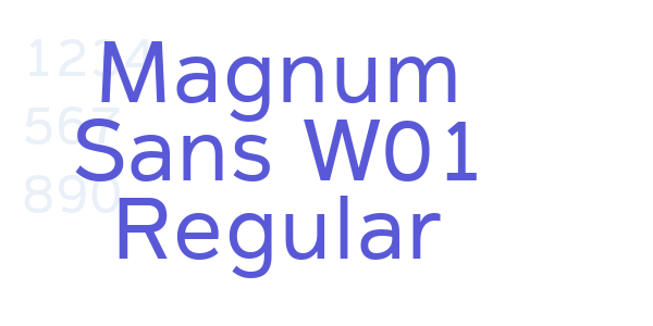 Magnum Sans W01 Regular font free