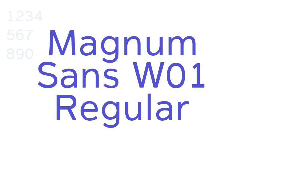 Magnum Sans W01 Regular-font-download