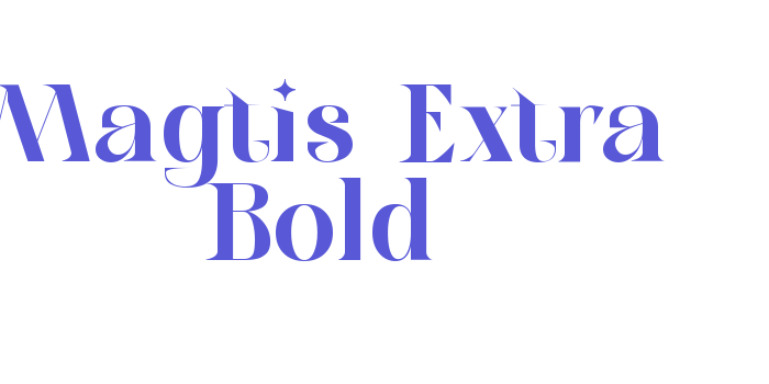 Magtis-Extra Bold Font