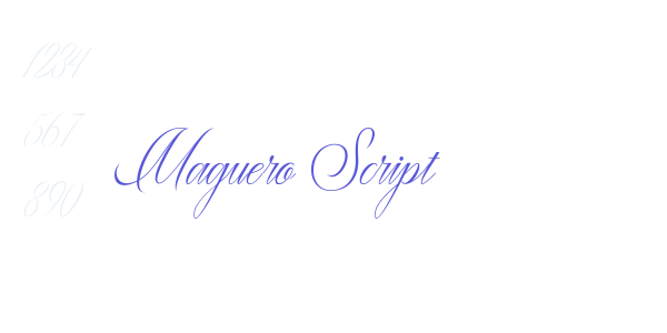 Maguero Script font free