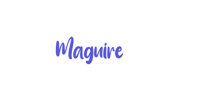 Maguire Font Download