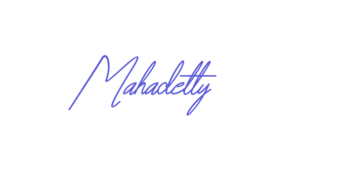 Mahadetty Font