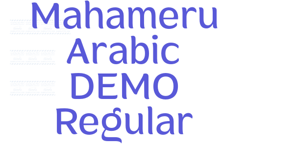 Mahameru Arabic DEMO Regular font free