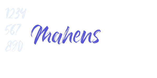 Mahens font free