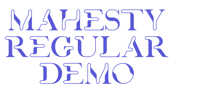 Mahesty Regular Demo Font