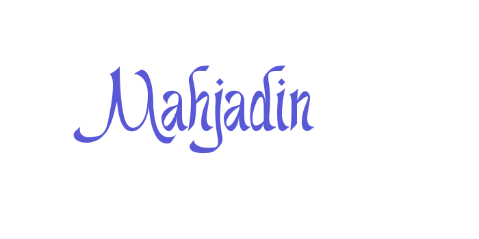 Mahjadin Font