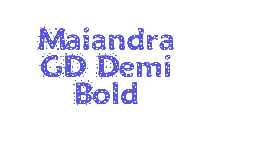 Maiandra GD Demi Bold Font