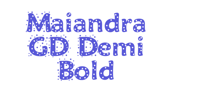 Maiandra GD Demi Bold Font Download