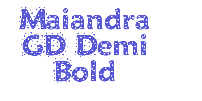 Maiandra GD Demi Bold Font