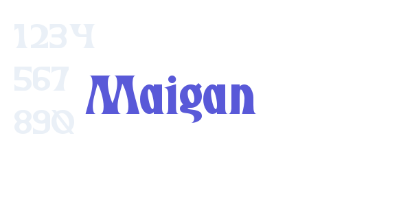 Maigan font free