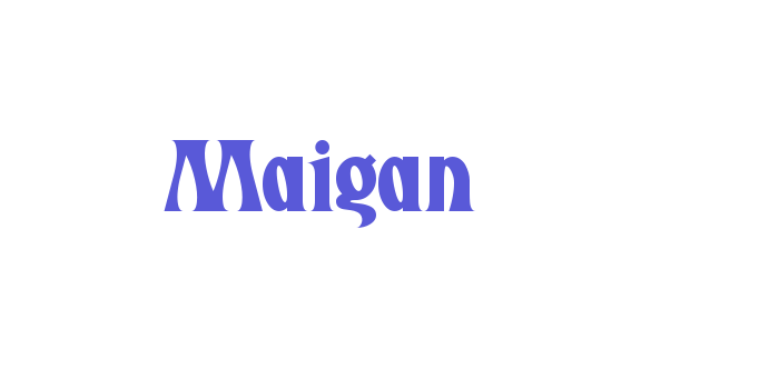 Maigan Font Download