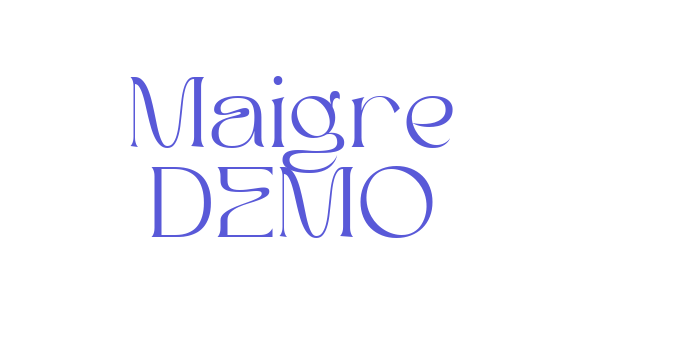 Maigre DEMO Font