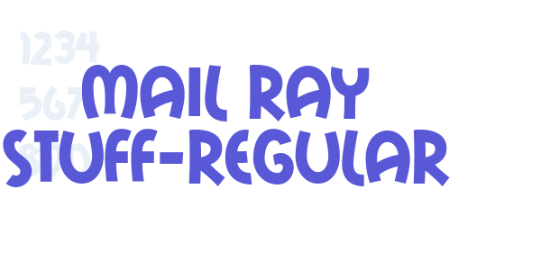 Mail Ray Stuff-Regular font free